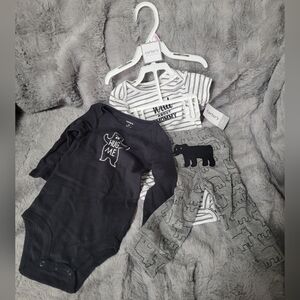 Carter's matching set outfit in bear theme in 9months